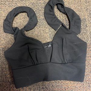 shein black crop top